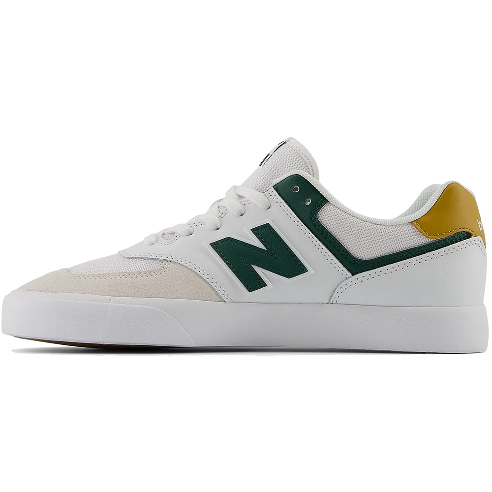 New Balance Numeric 574 Vulc Shoes Whte/Nightwatch Green