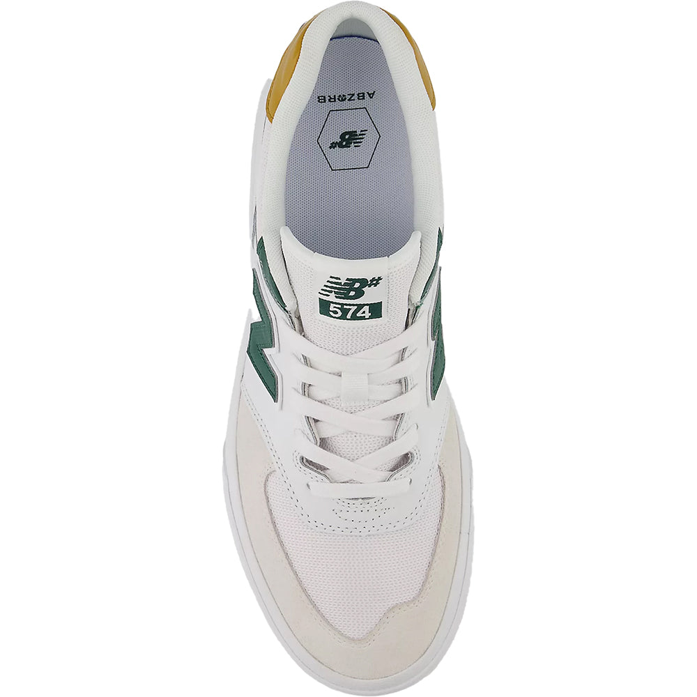 New Balance Numeric 574 Vulc Shoes Whte/Nightwatch Green