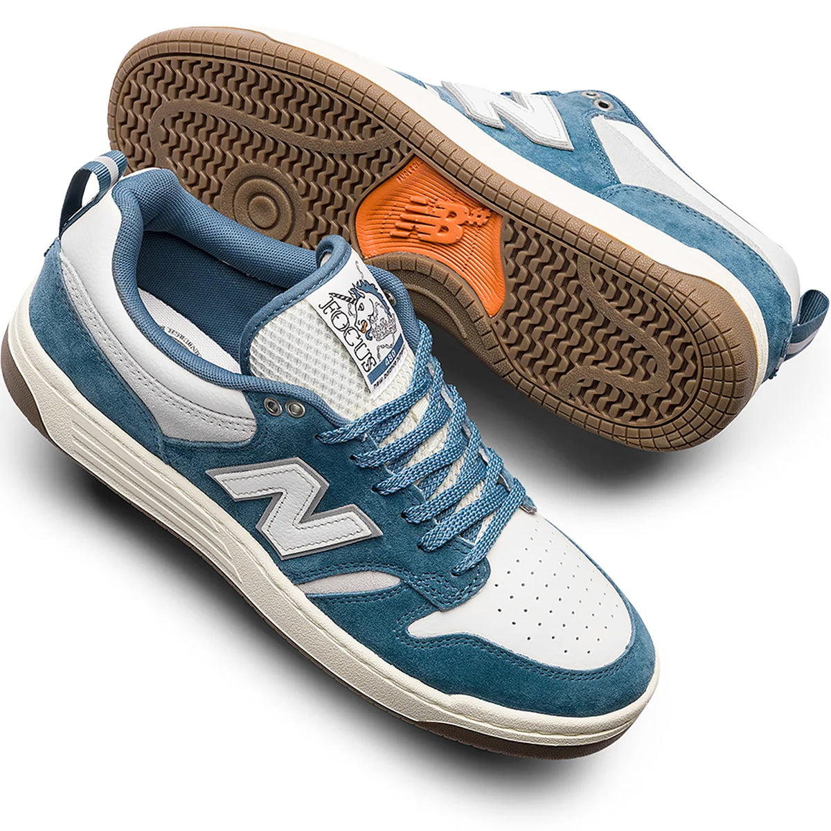 New Balance Numeric x Focus 480 Shoes Mountain Teal/Sea Salt