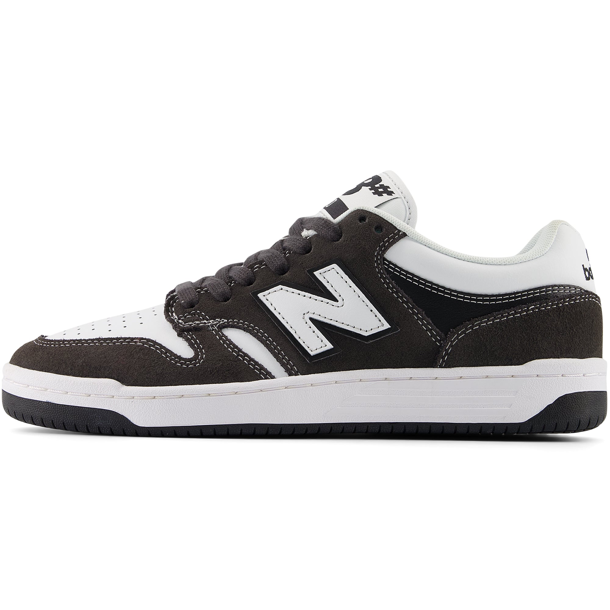 New Balance Numeric 480 Shoes Black Cement/White