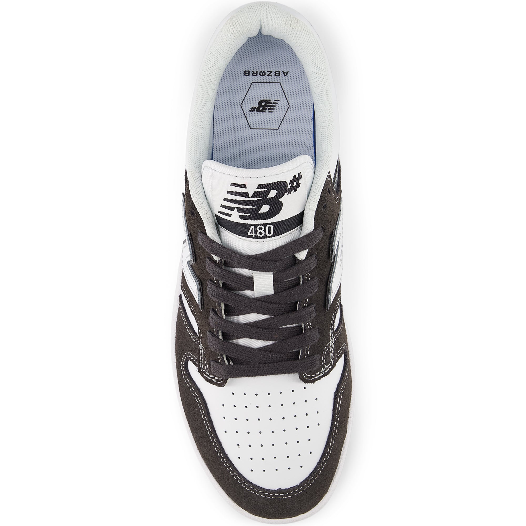 New Balance Numeric 480 Shoes Black Cement/White