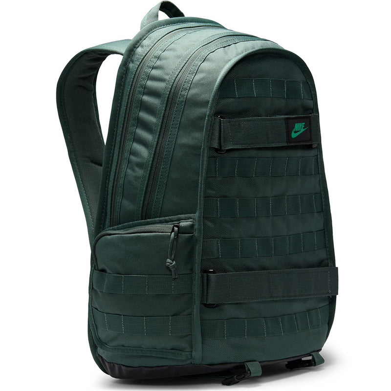 Black and green online nike backpack