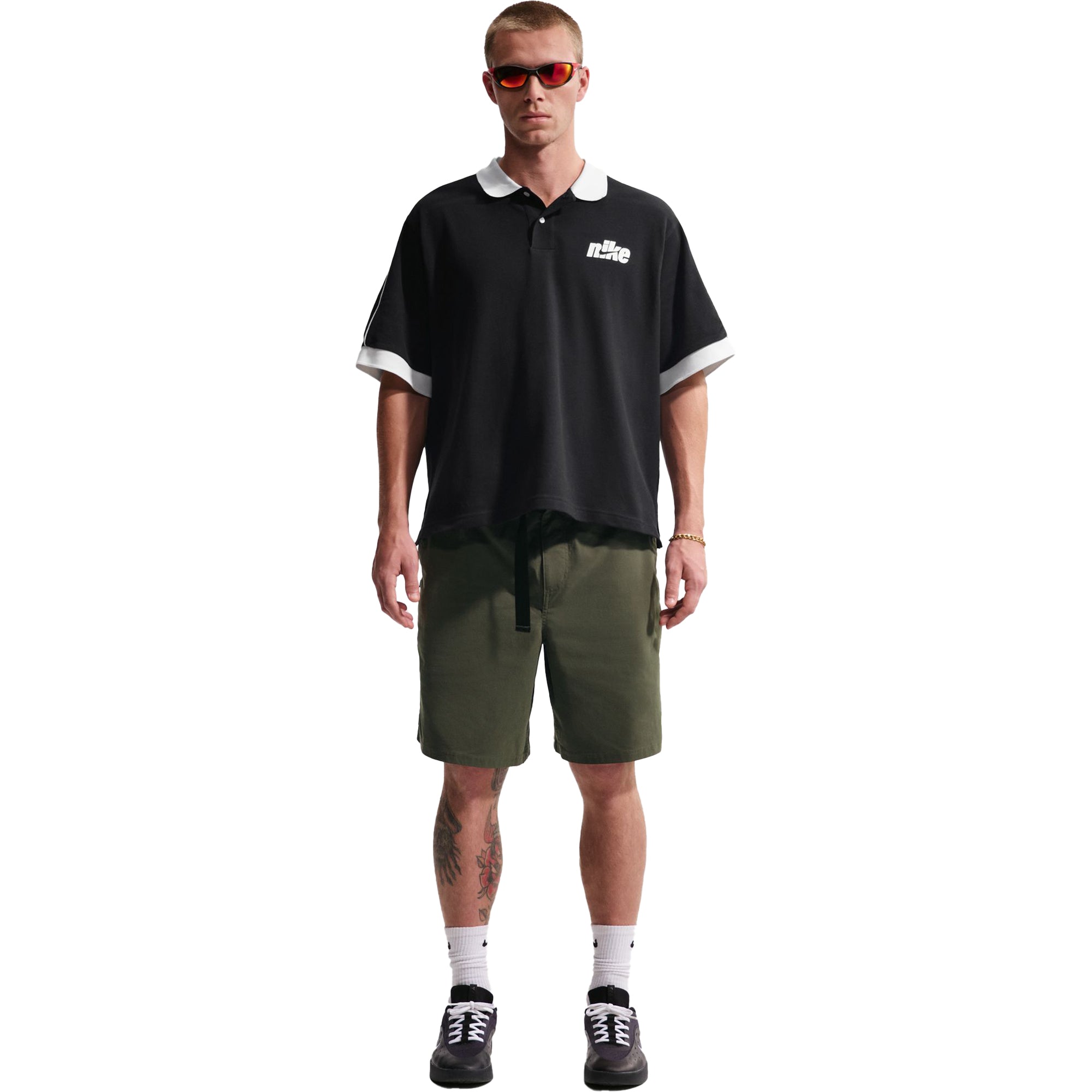 Nike SB 9er Shorts Cargo Khaki/White