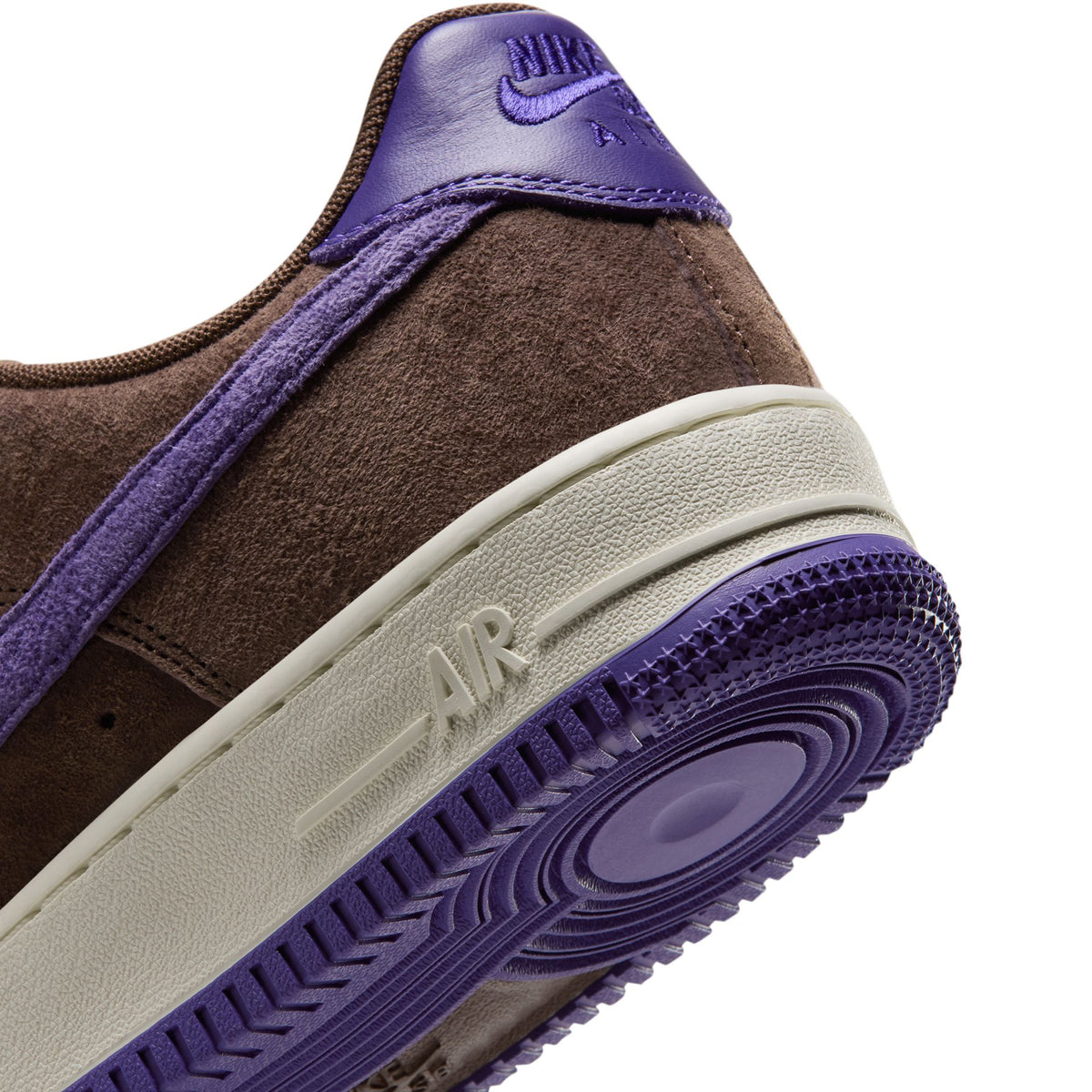 Nike SB Air Force 1 SE Shoes Light Chocolate/Court Purple-Sail