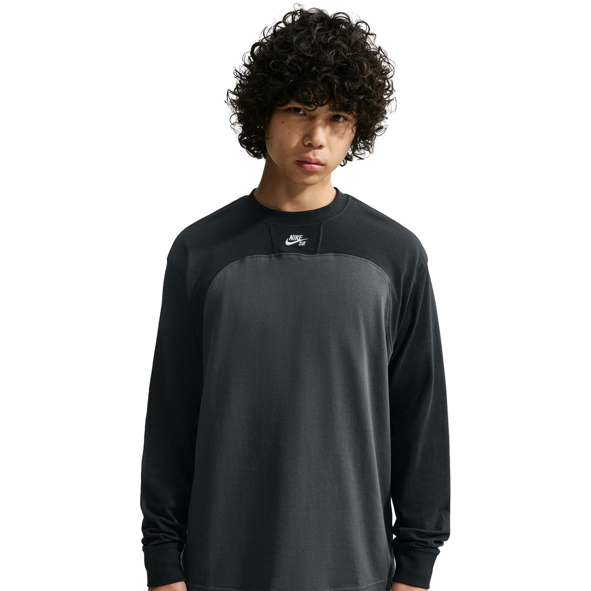Nike SB Airmail Skate Long Sleeve Top Anthracite/Black/White