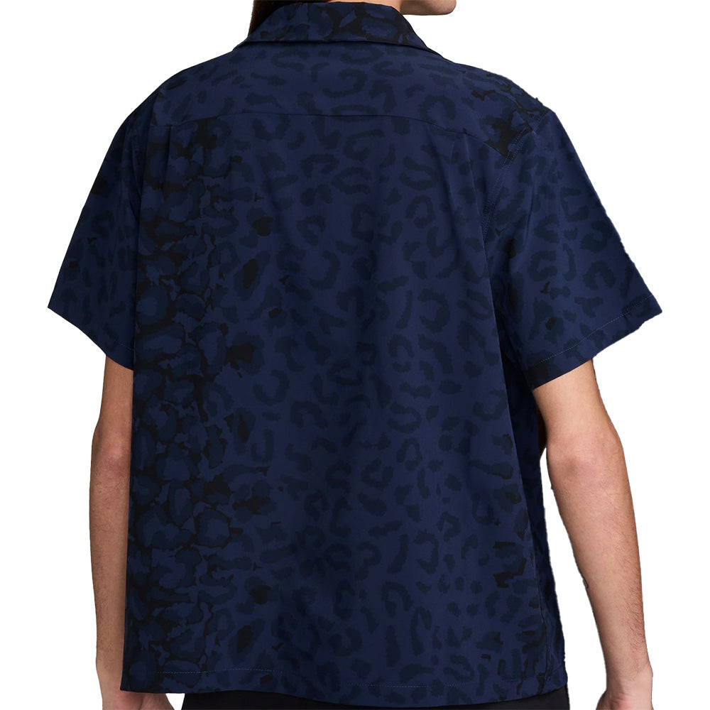 Nike SB Bowler Short-Sleeve Button-Up Shirt AOP Midnight Navy