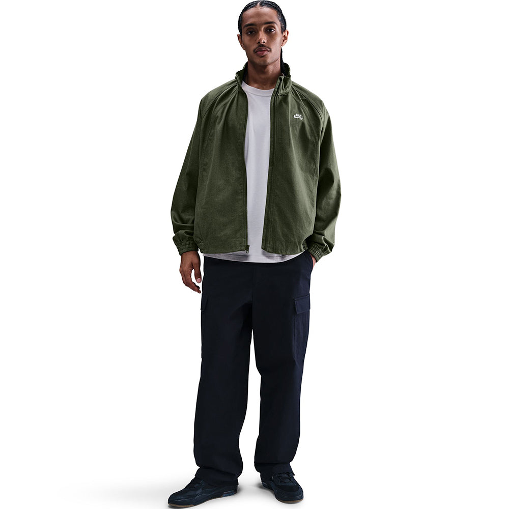 Nike SB Denim Full-Zip Track Jacket Medium Olive/White
