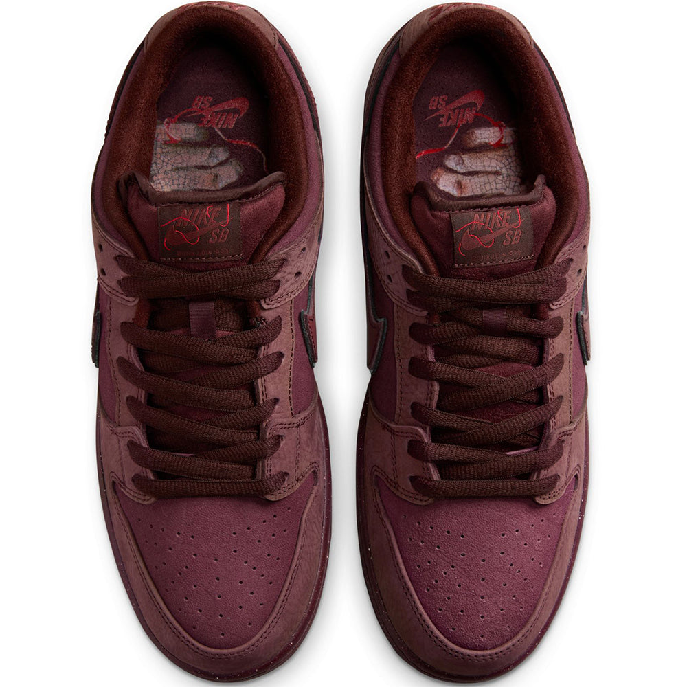 Nike SB Dunk Low Premium Shoes Burgundy Crush/Dark Team Red-Earth