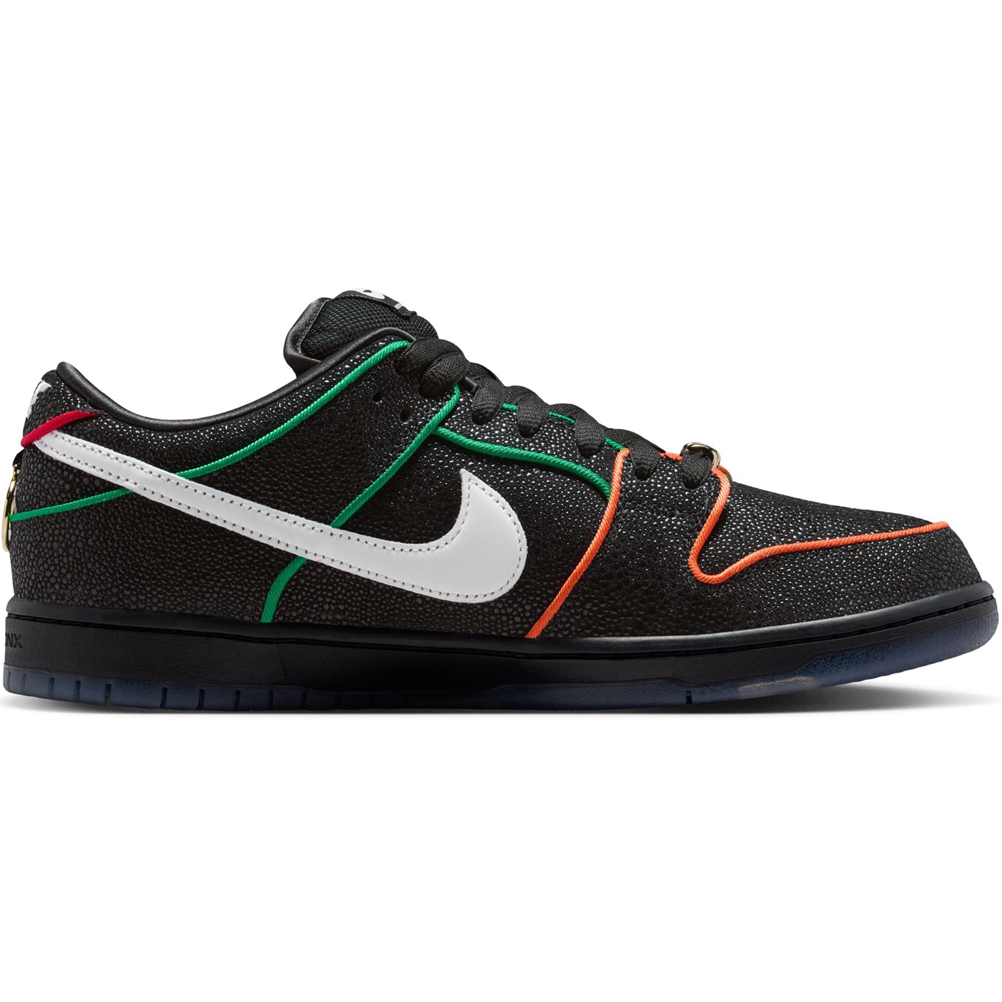 Nike SB Dunk Low Pro Shoes Black/White-Challenge Red-Total Orange