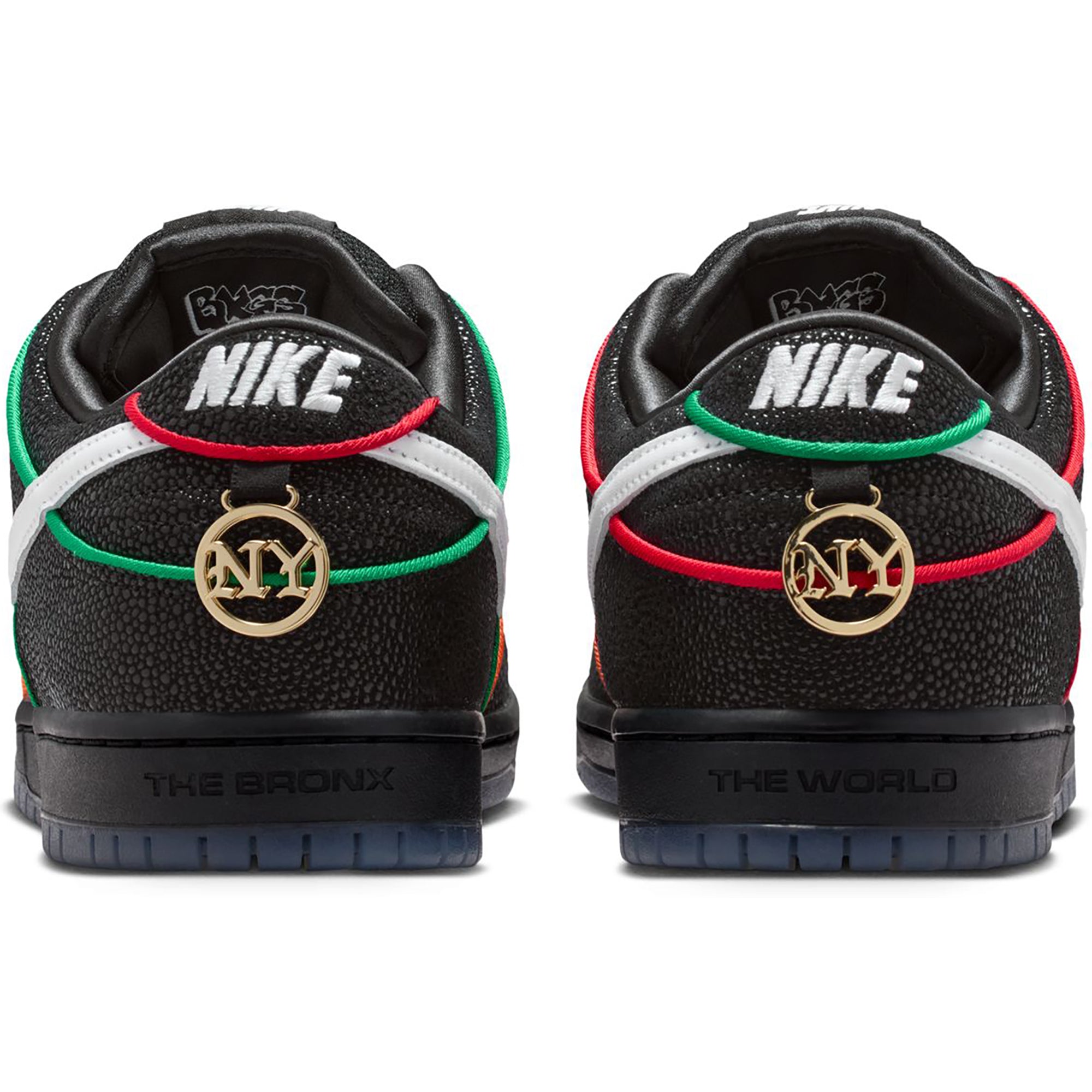 Nike SB Dunk Low Pro Shoes Black/White-Challenge Red-Total Orange