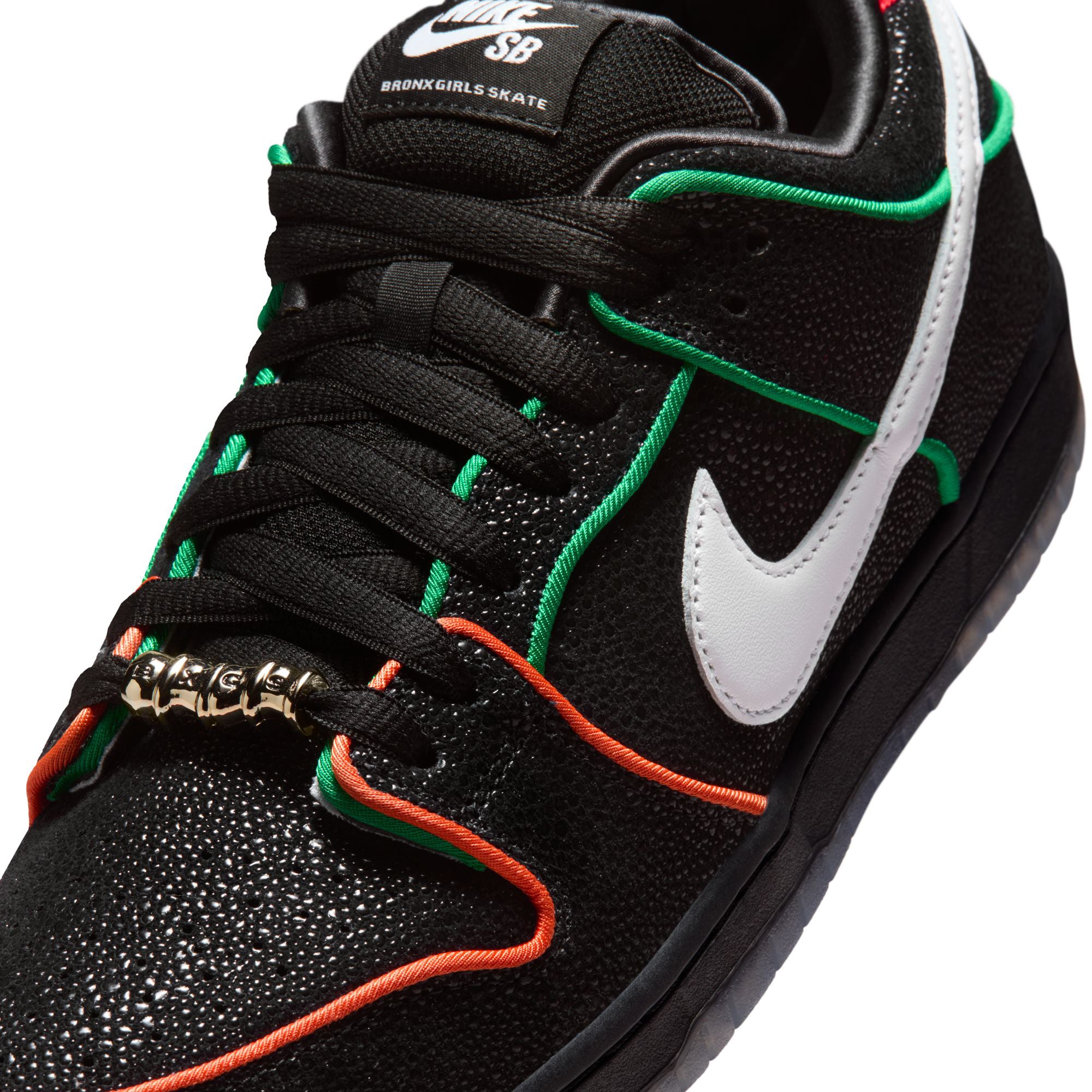 Nike SB Dunk Low Pro Shoes Black/White-Challenge Red-Total Orange