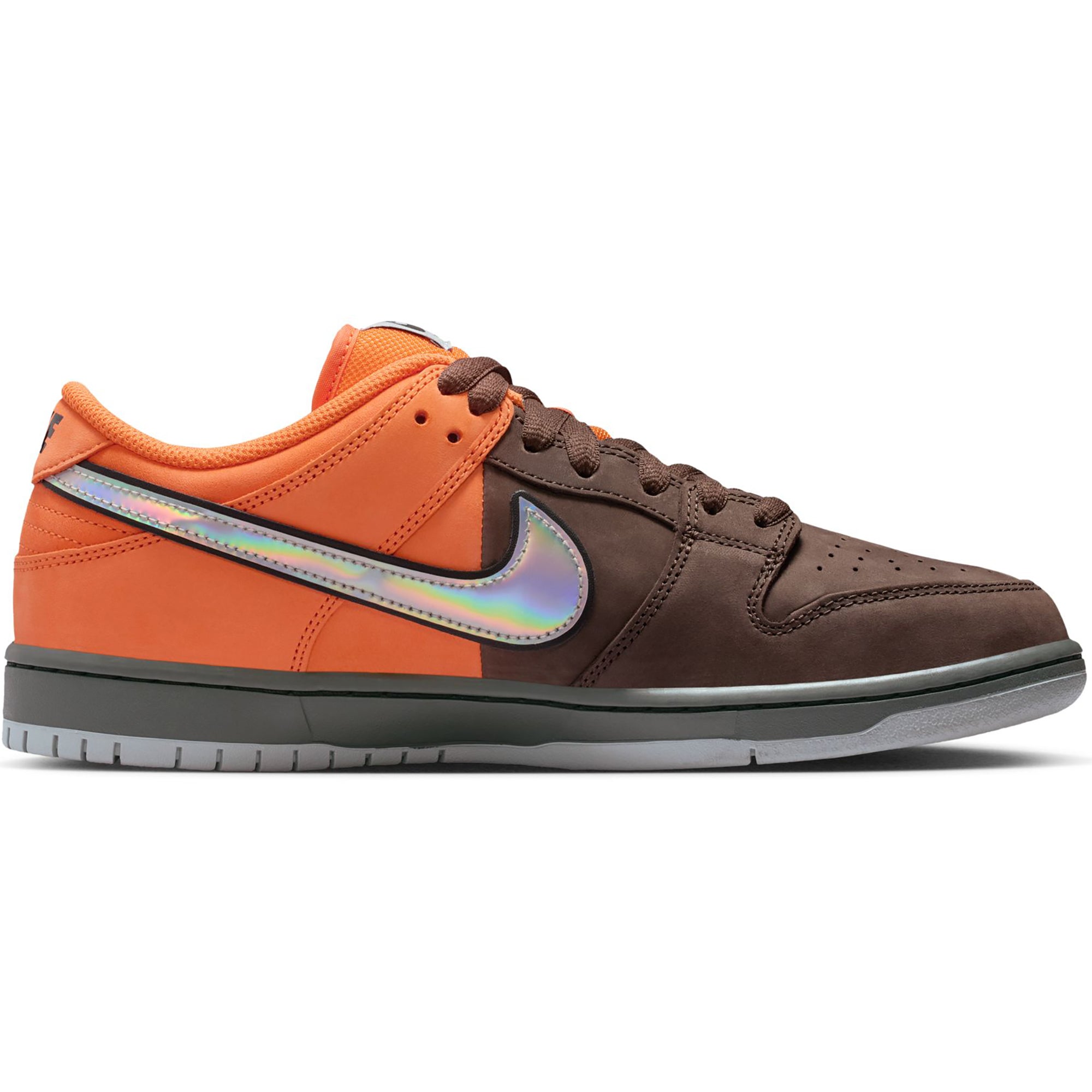 Nike SB Dunk Low Pro "Fast Pass" Shoes Safety Orange/Wolf Grey-Baroque Brown
