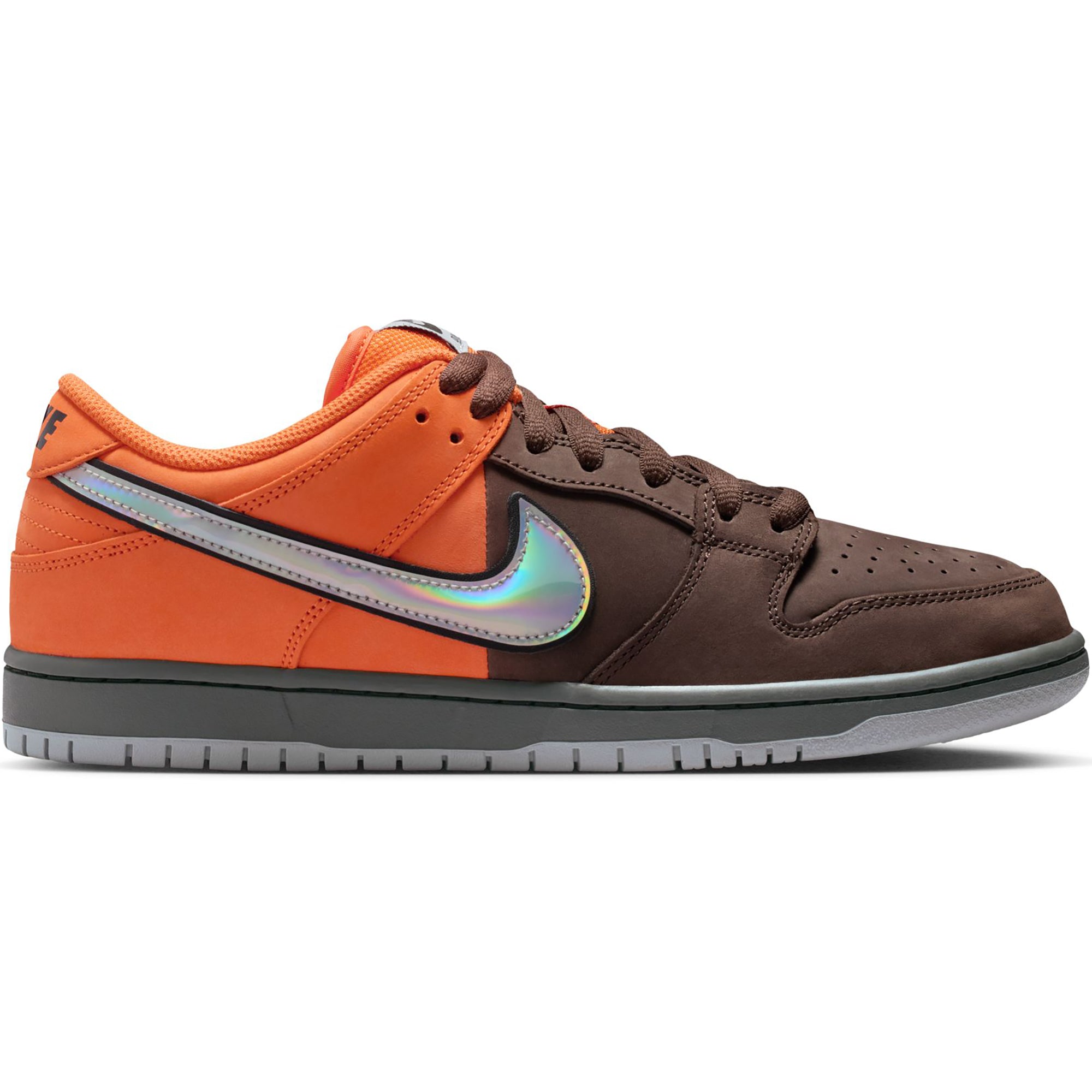 Nike SB Dunk Low Pro "Fast Pass" Shoes Safety Orange/Wolf Grey-Baroque Brown