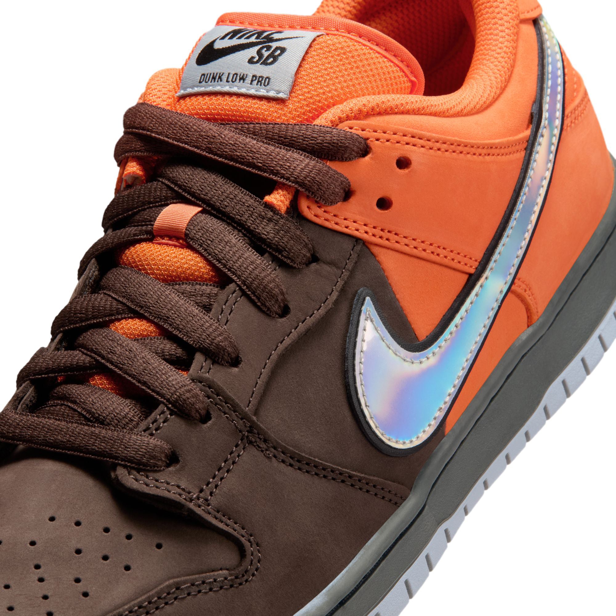 Nike SB Dunk Low Pro "Fast Pass" Shoes Safety Orange/Wolf Grey-Baroque Brown