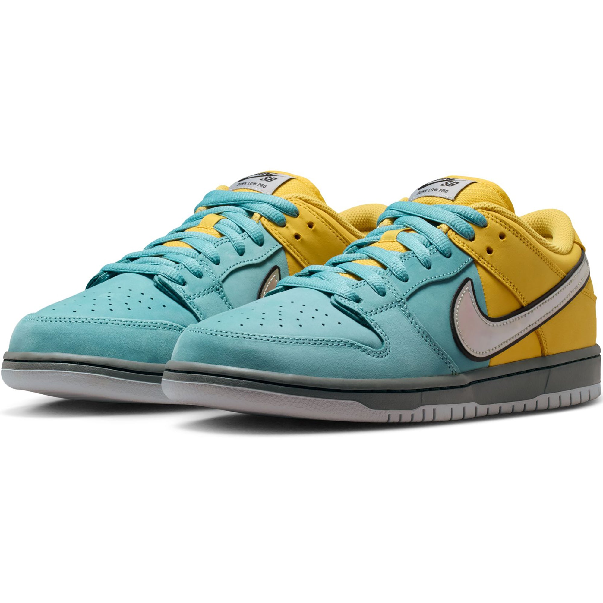 Nike SB Dunk Low Pro "Fast Pass" Shoes Lightening/Wolf Grey-Denim Turquoise