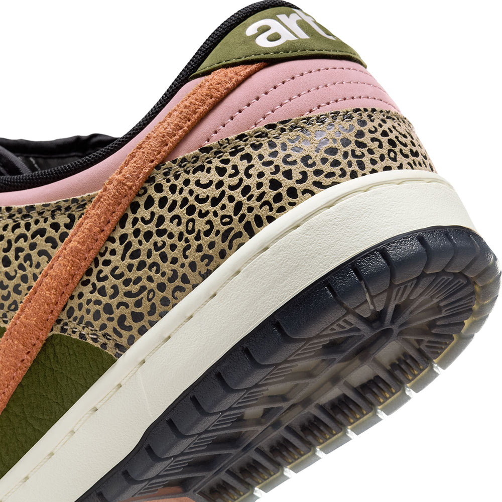 Nike SB Dunk Low Pro x Arts-Rec Shoes Khaki/Amber Brown-Rough Green-Rust Pink
