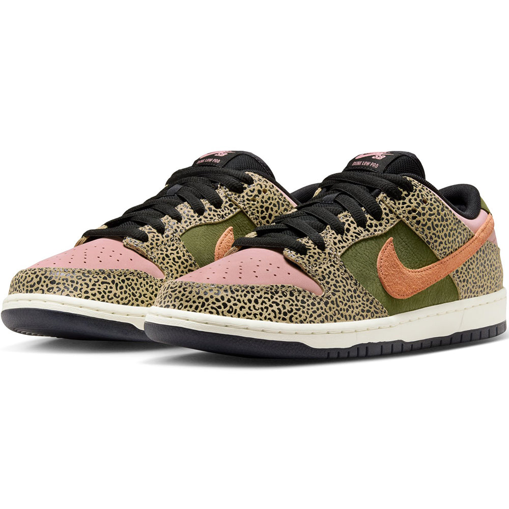 Nike SB Dunk Low Pro x Arts-Rec Shoes Khaki/Amber Brown-Rough Green-Rust Pink