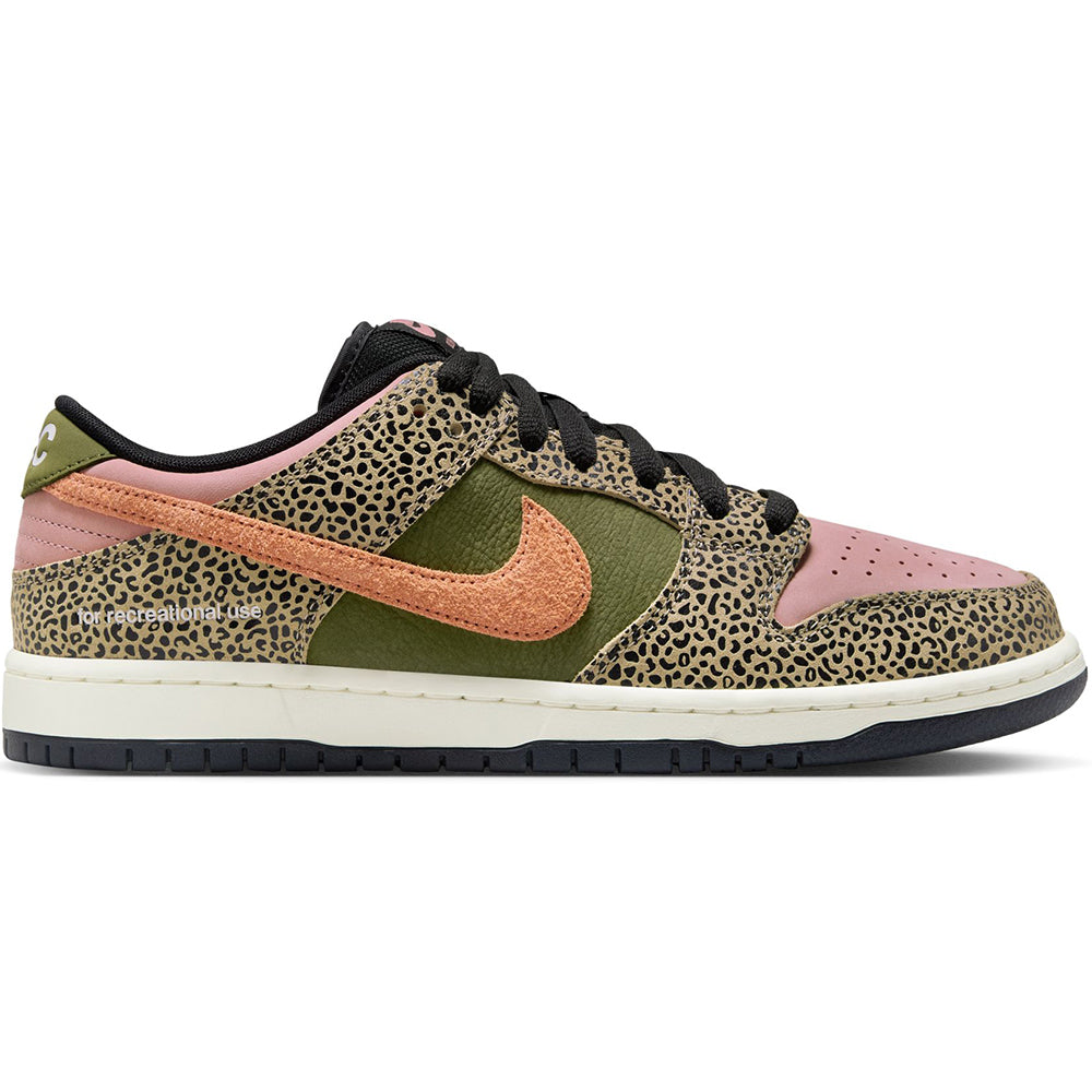 Nike SB Dunk Low Pro x Arts-Rec Shoes Khaki/Amber Brown-Rough Green-Rust Pink