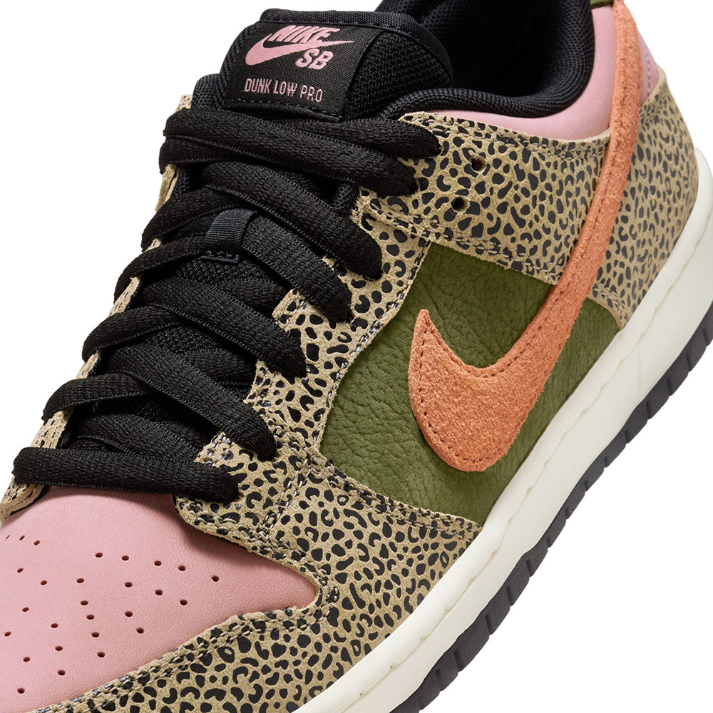 Nike SB Dunk Low Pro x Arts-Rec Shoes Khaki/Amber Brown-Rough Green-Rust Pink