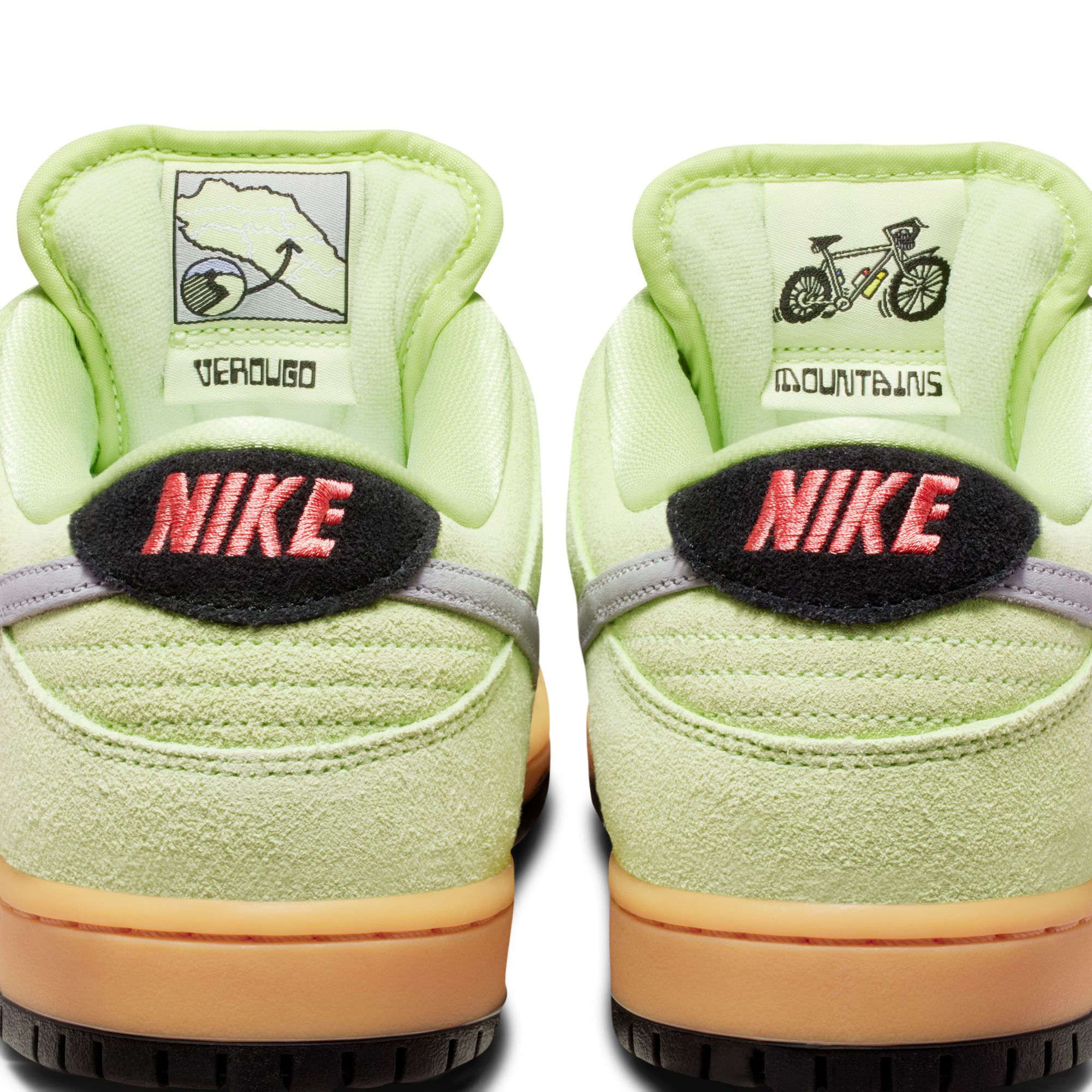 Nike SB Dunk Low "Verdugo Mountain" Shoes Light Liquid Lime/Wolf Grey-Black