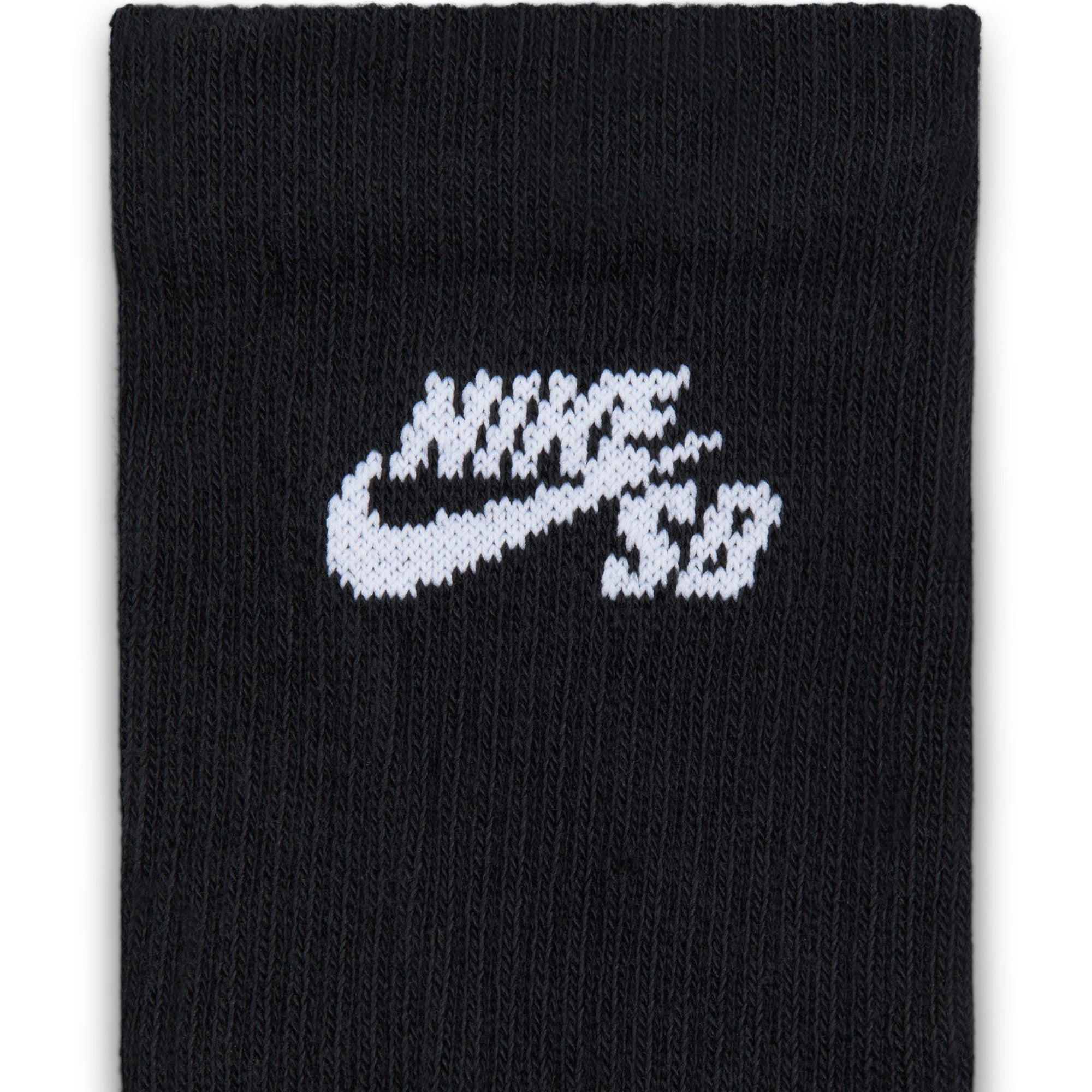 Nike SB Everyday Elevated Skate Socks 3 Pairs Black