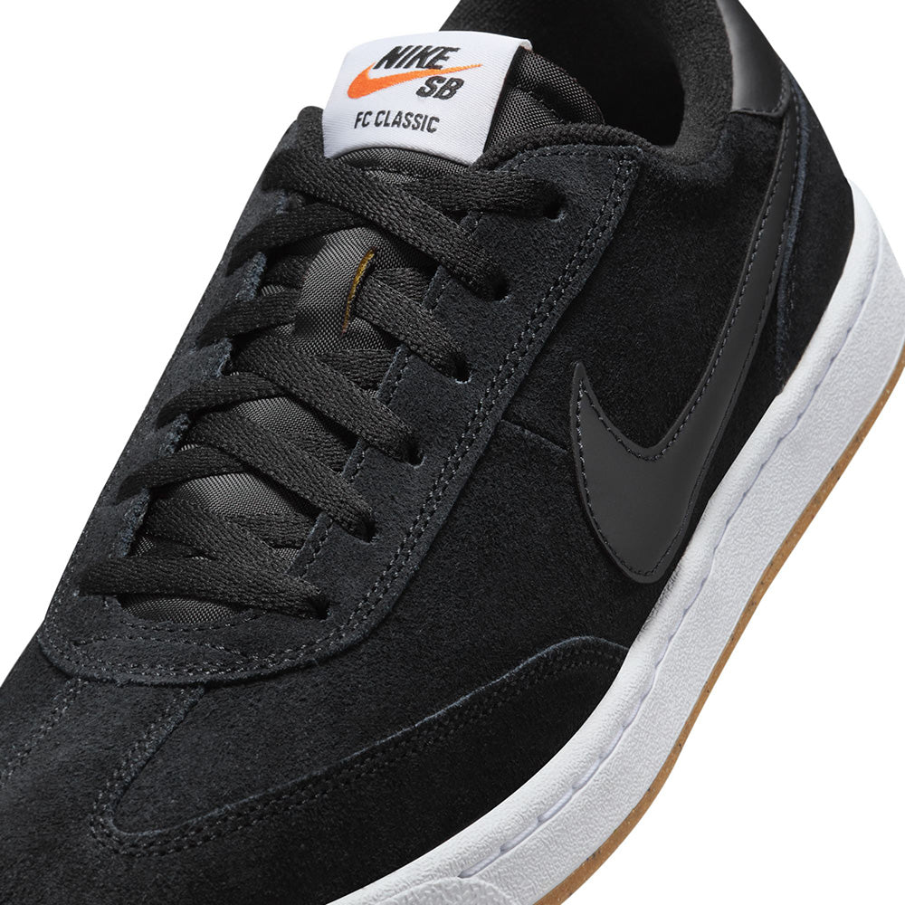 Nike SB FC Classic Shoes Black/Black-White-Vivid Orange