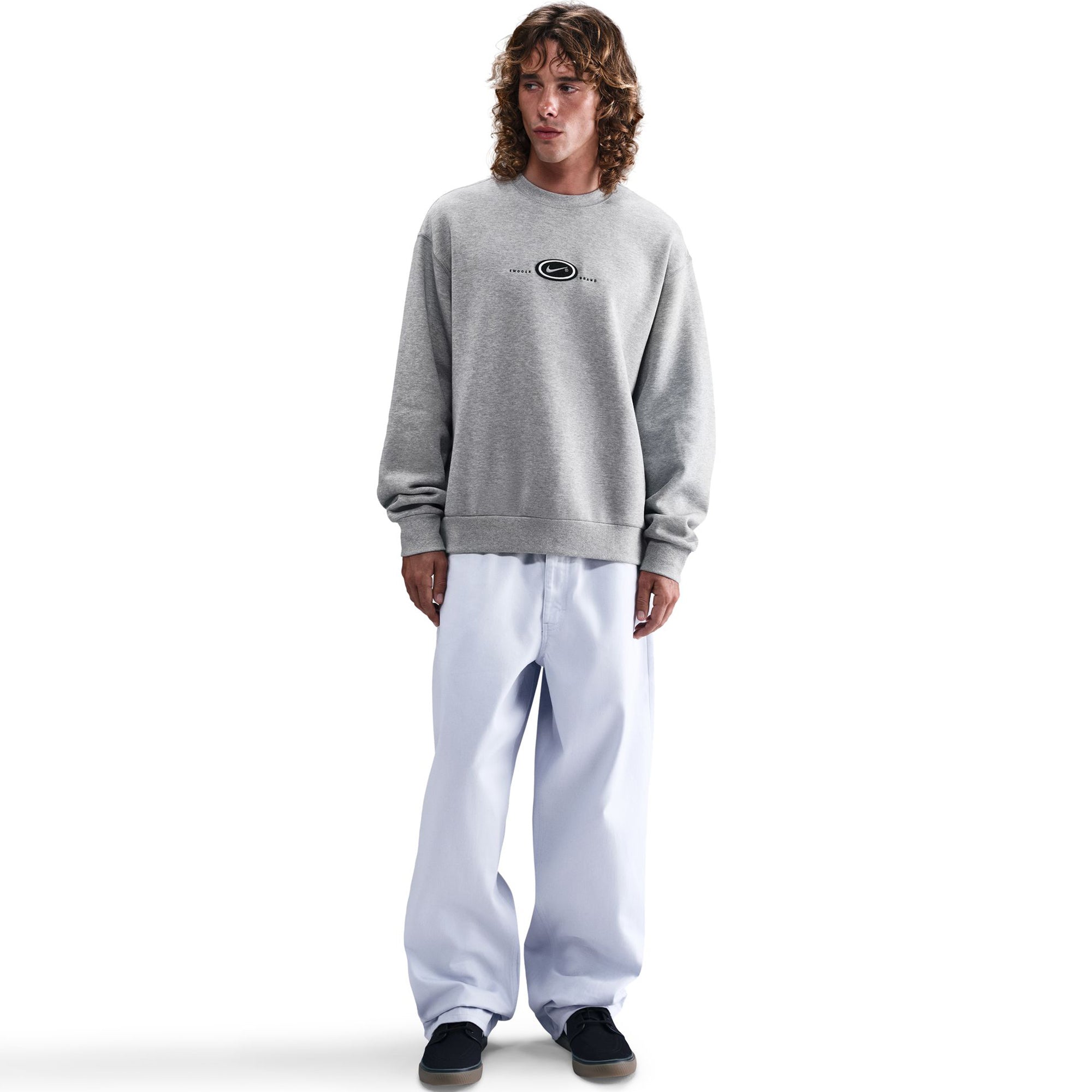 Nike SB Koston Fleece Crew Dark Grey Heather