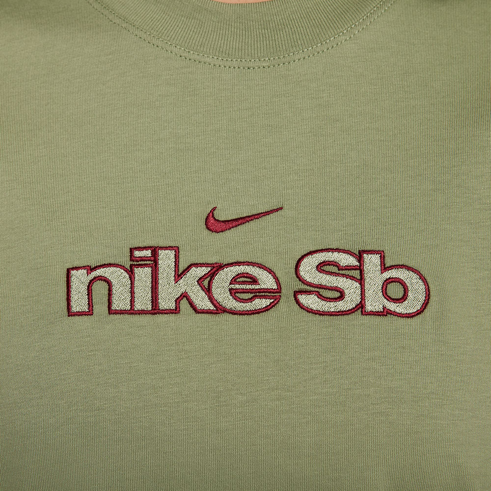 Nike SB Logo Boxy T Shirt Oil Green