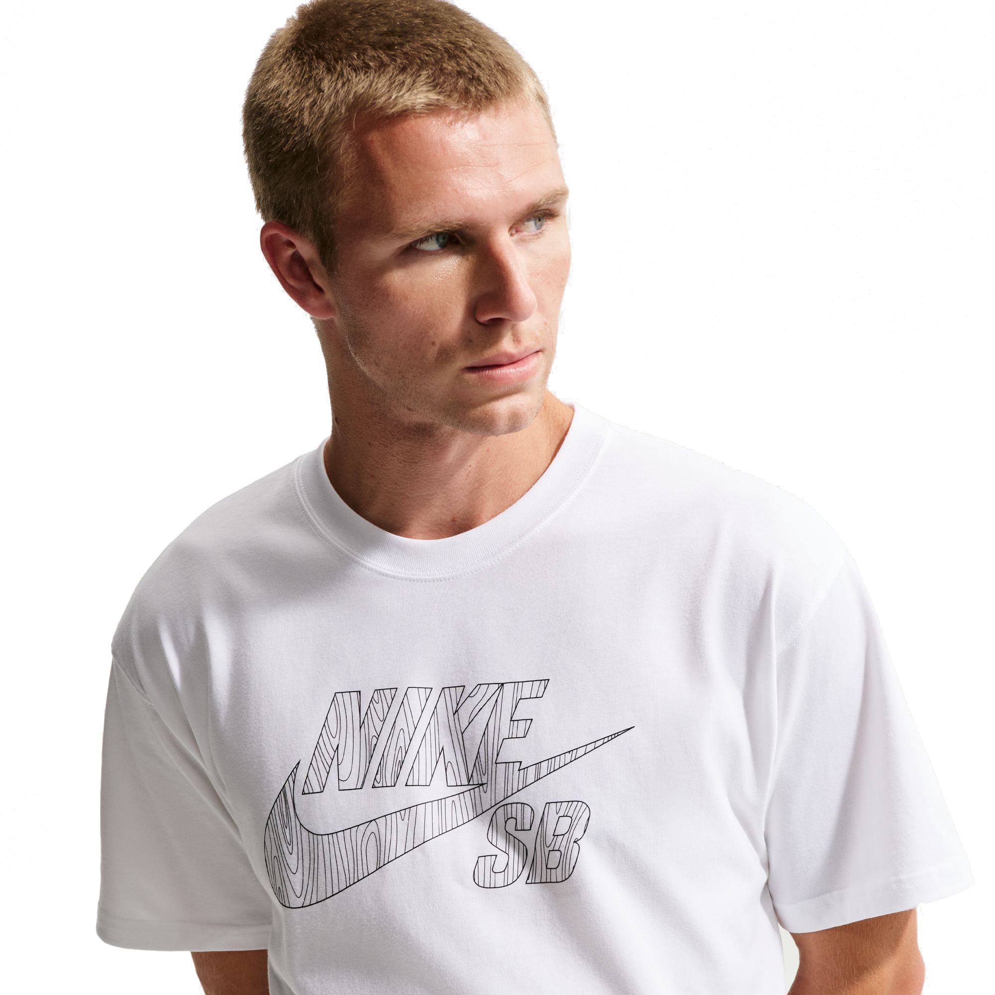 Nike SB Logo Fill Skate T-Shirt White | NOTE shop