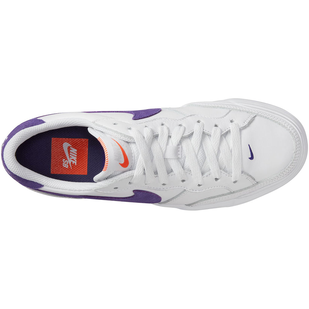 Nike SB Orange Label Zoom Pogo Plus ISO Shoes White/Court Purple-White-Gum Light Brown