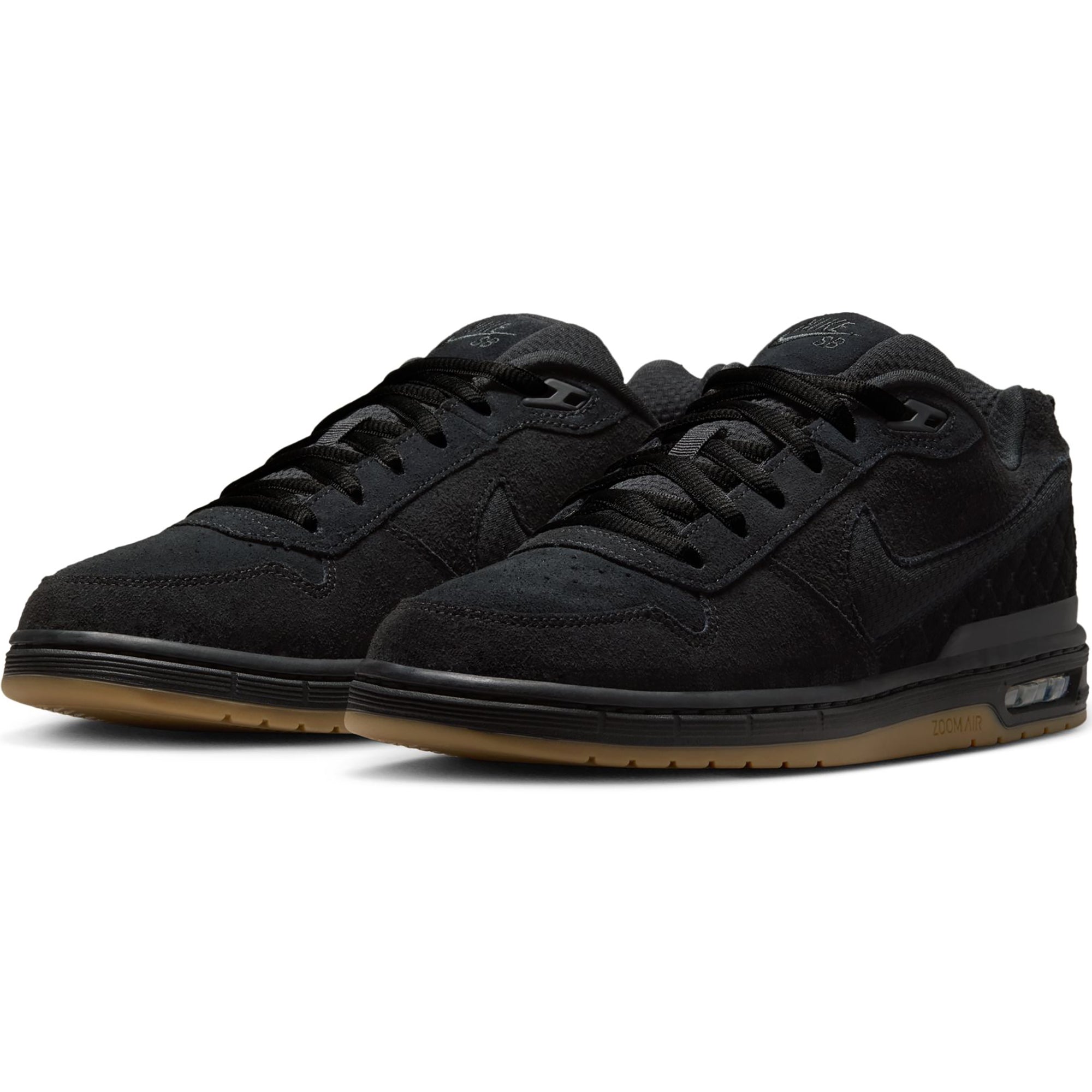 Nike SB Paul Rodriguez Zoom Air Low Shoes Black/Black-Black-Gum Light Brown