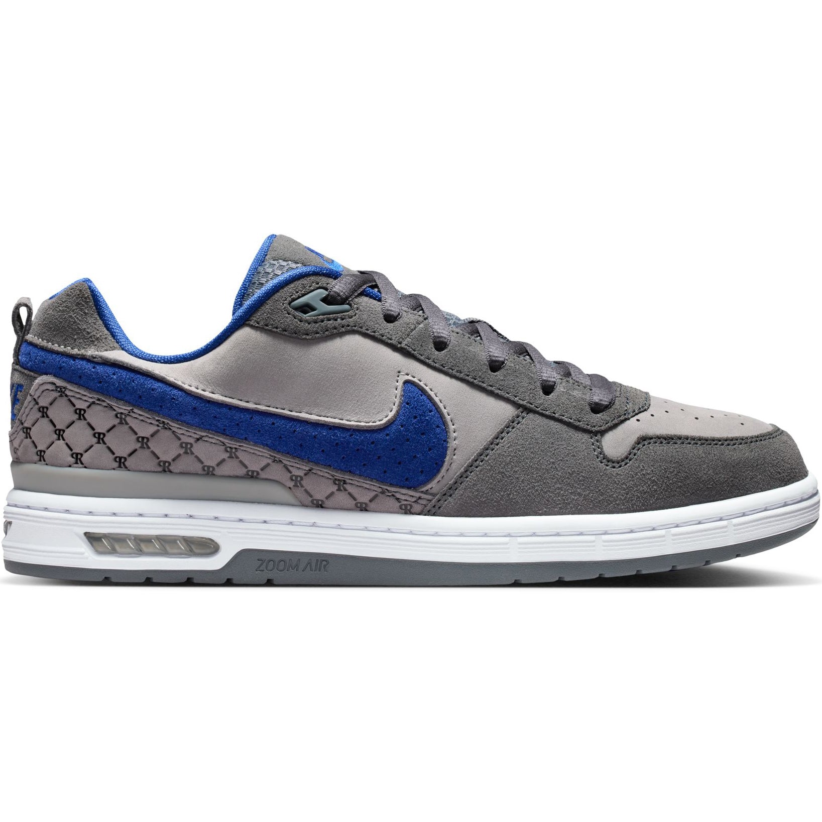 Nike SB Paul Rodriguez Zoom Air Low "Dodgers" Shoes Flint Grey/Deep Royal Blue-Flint Grey