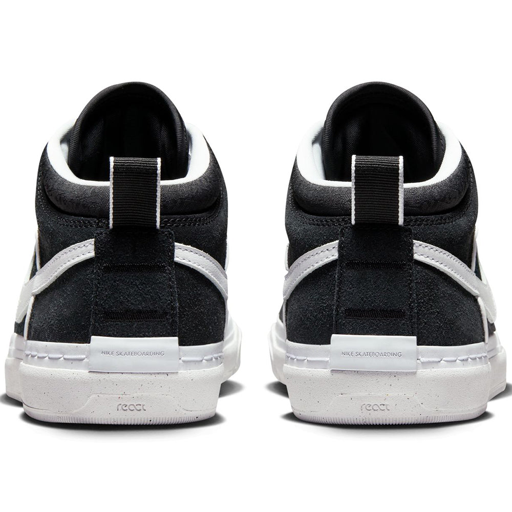 Nike SB React Leo Shoes Black/White-Black-Gum Light Brown