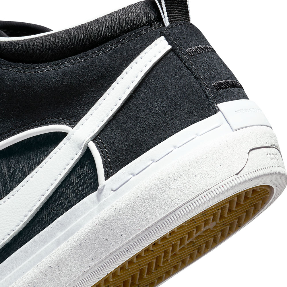 Nike SB React Leo Shoes Black/White-Black-Gum Light Brown