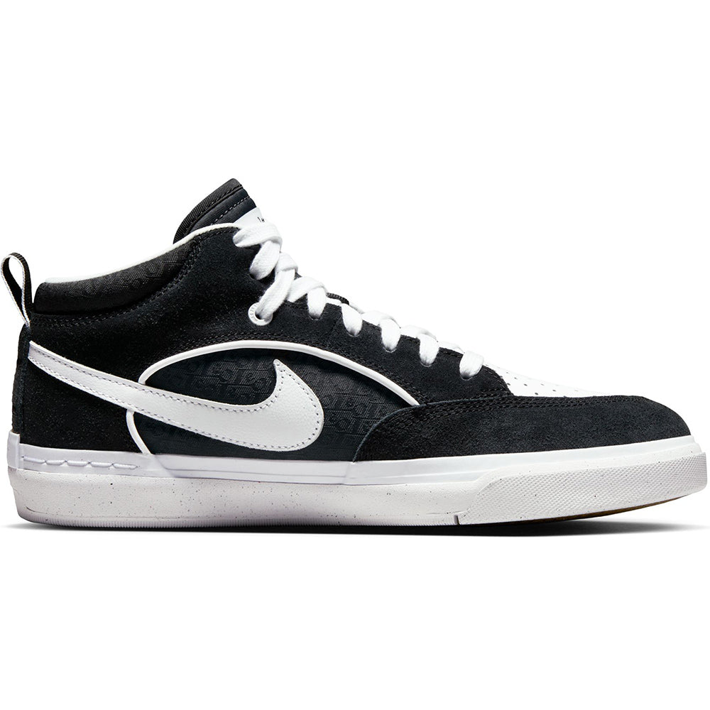 Nike SB React Leo Shoes Black/White-Black-Gum Light Brown