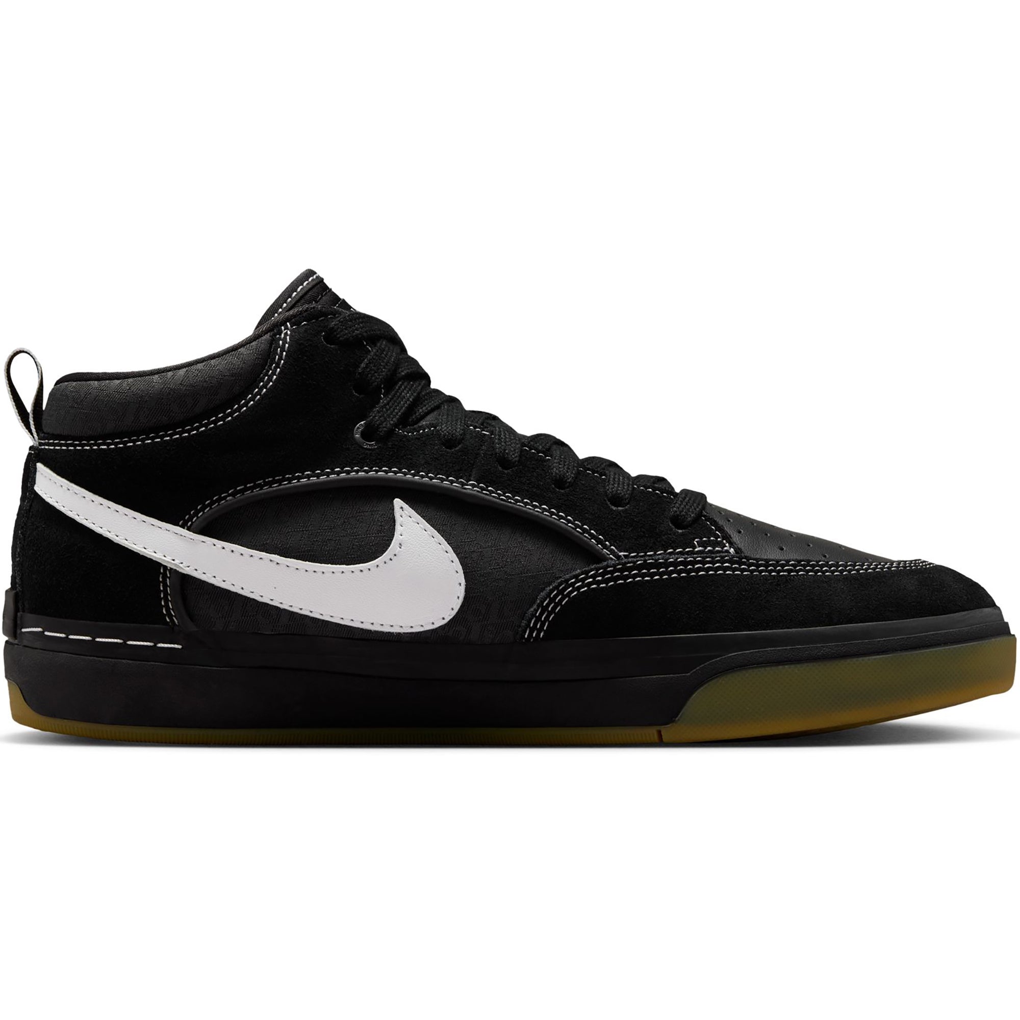 Nike SB React Leo Shoes Black/White-Black-Gum Light Brown