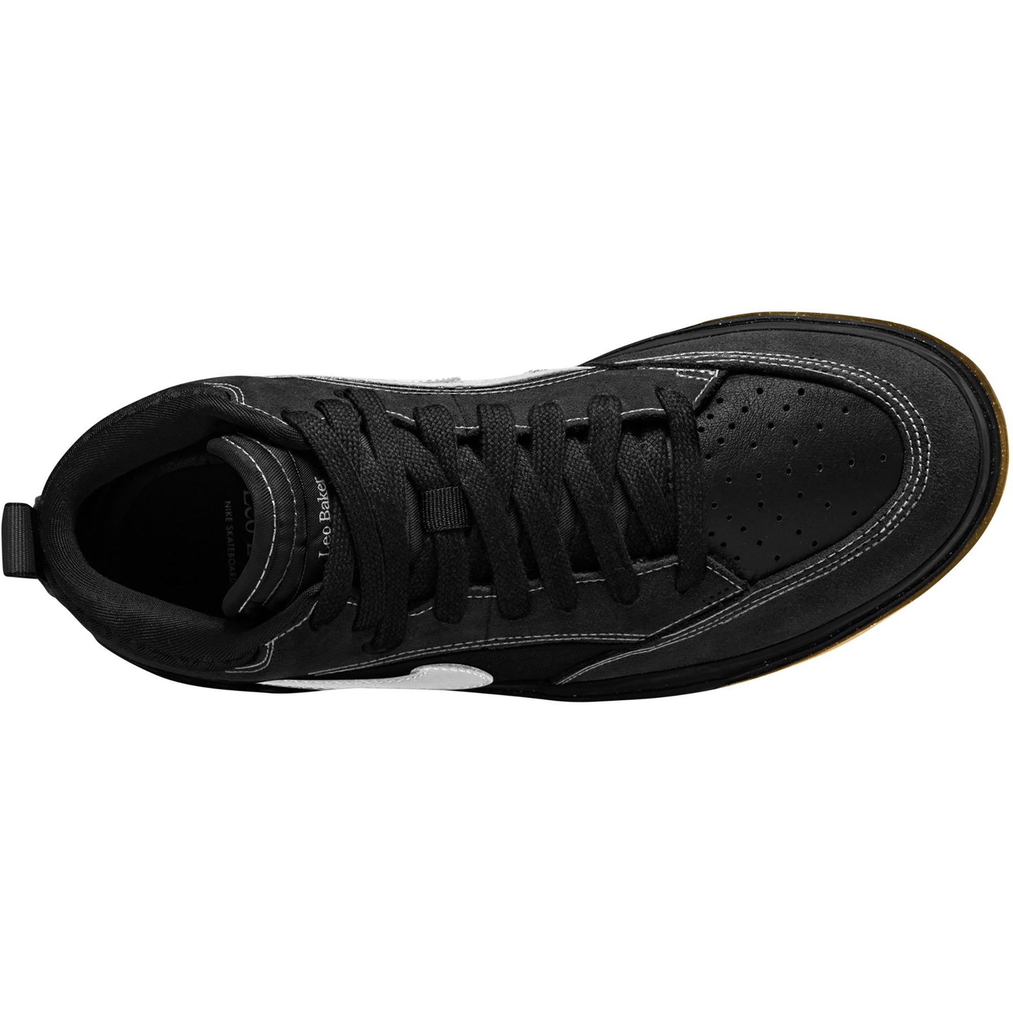 Nike SB React Leo Shoes Black/White-Black-Gum Light Brown