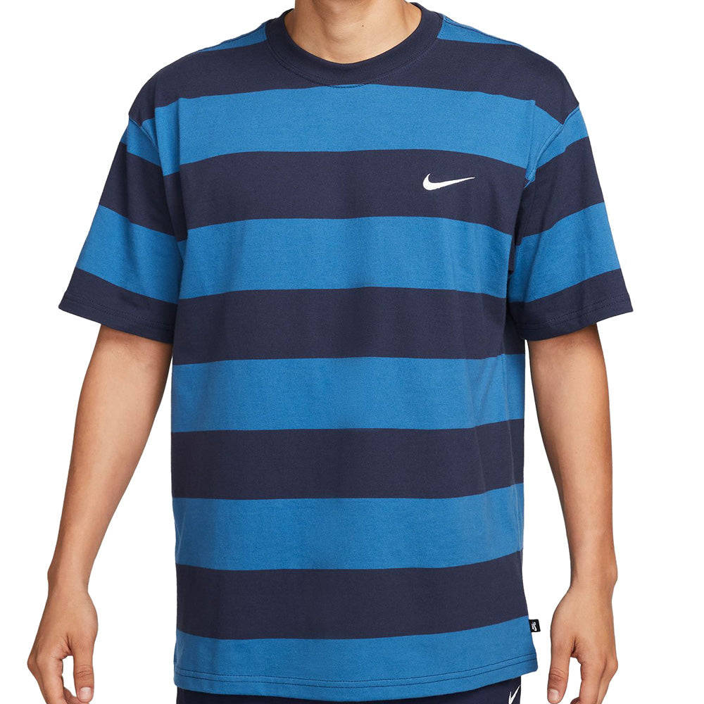 Nike SB Stripe T Shirt Midnight Navy/Industrial Blue