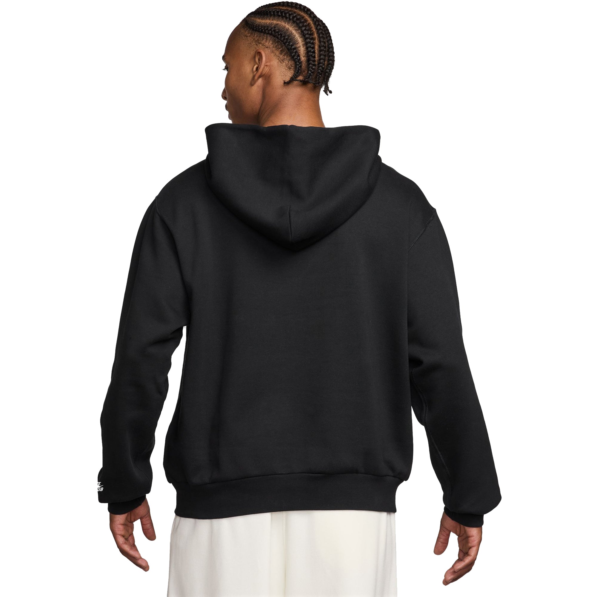 Nike SB Swoosh Grill Pullover Hoodie Black/White