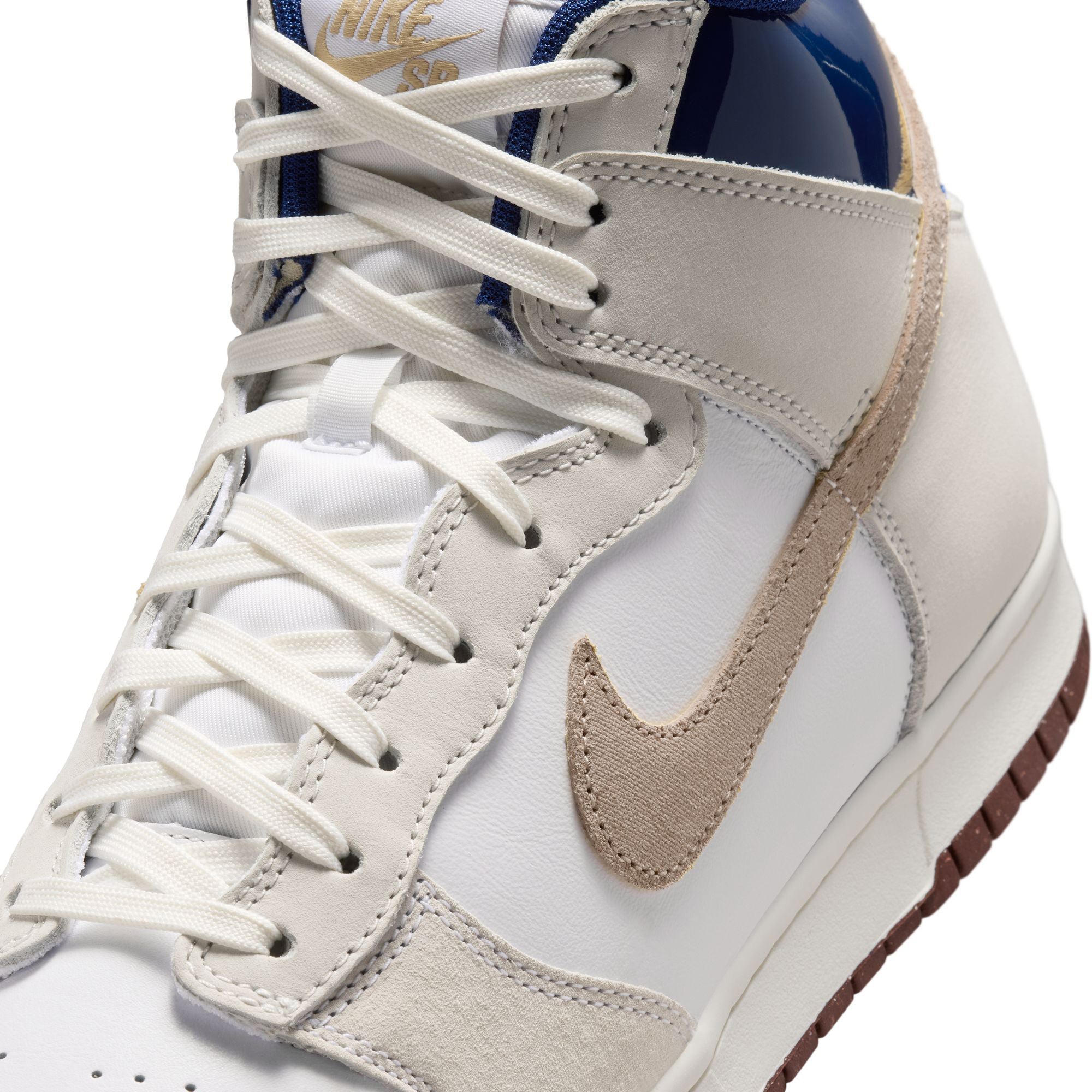 Nike SB x Beyond Store Dunk High Pro QS Shoes White/Ivory-Sand Dune-Blue Void