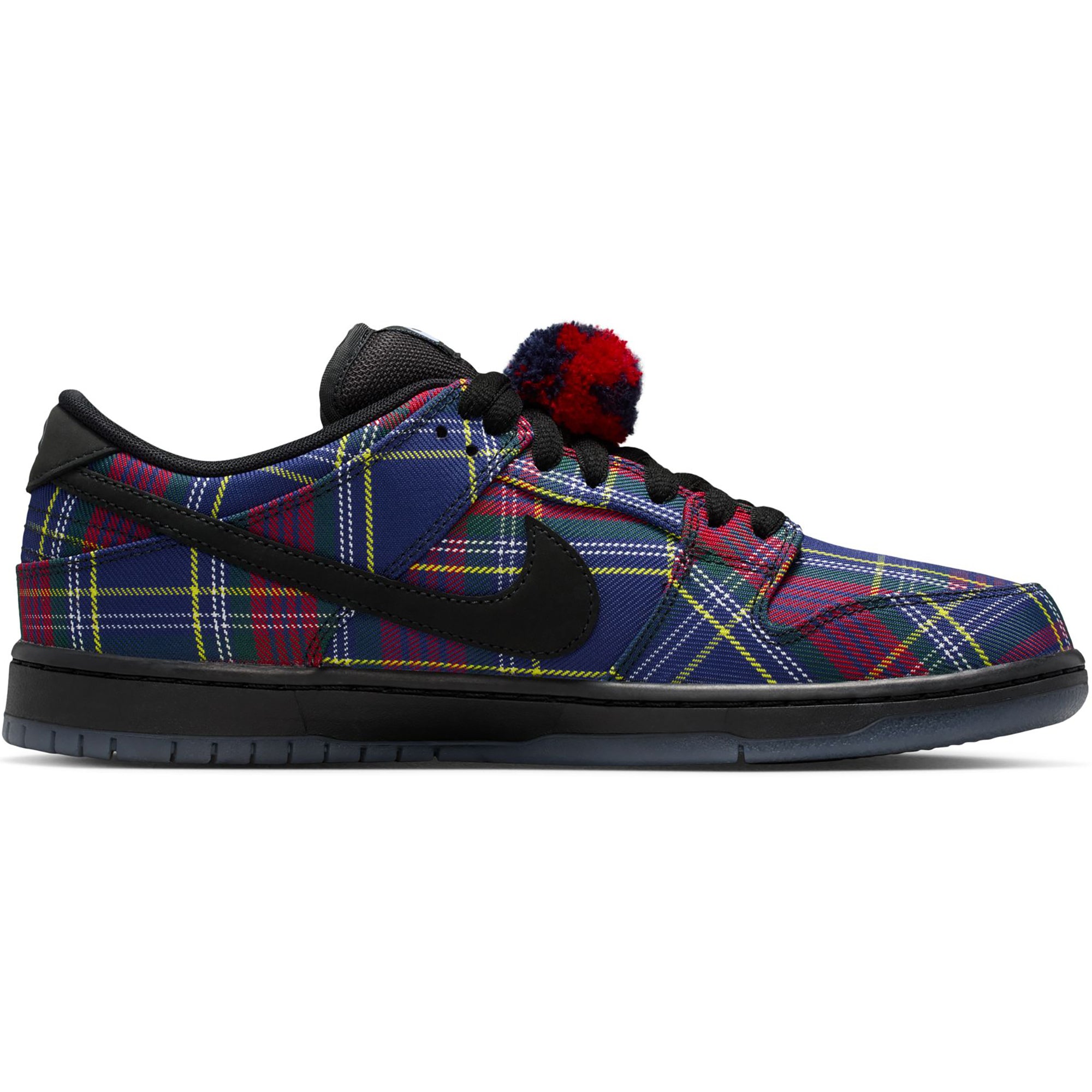 Nike SB Dunk Low Pro "Nardwuar" Shoes University Red/Black-Yellow Strike-Deep Royal Blue