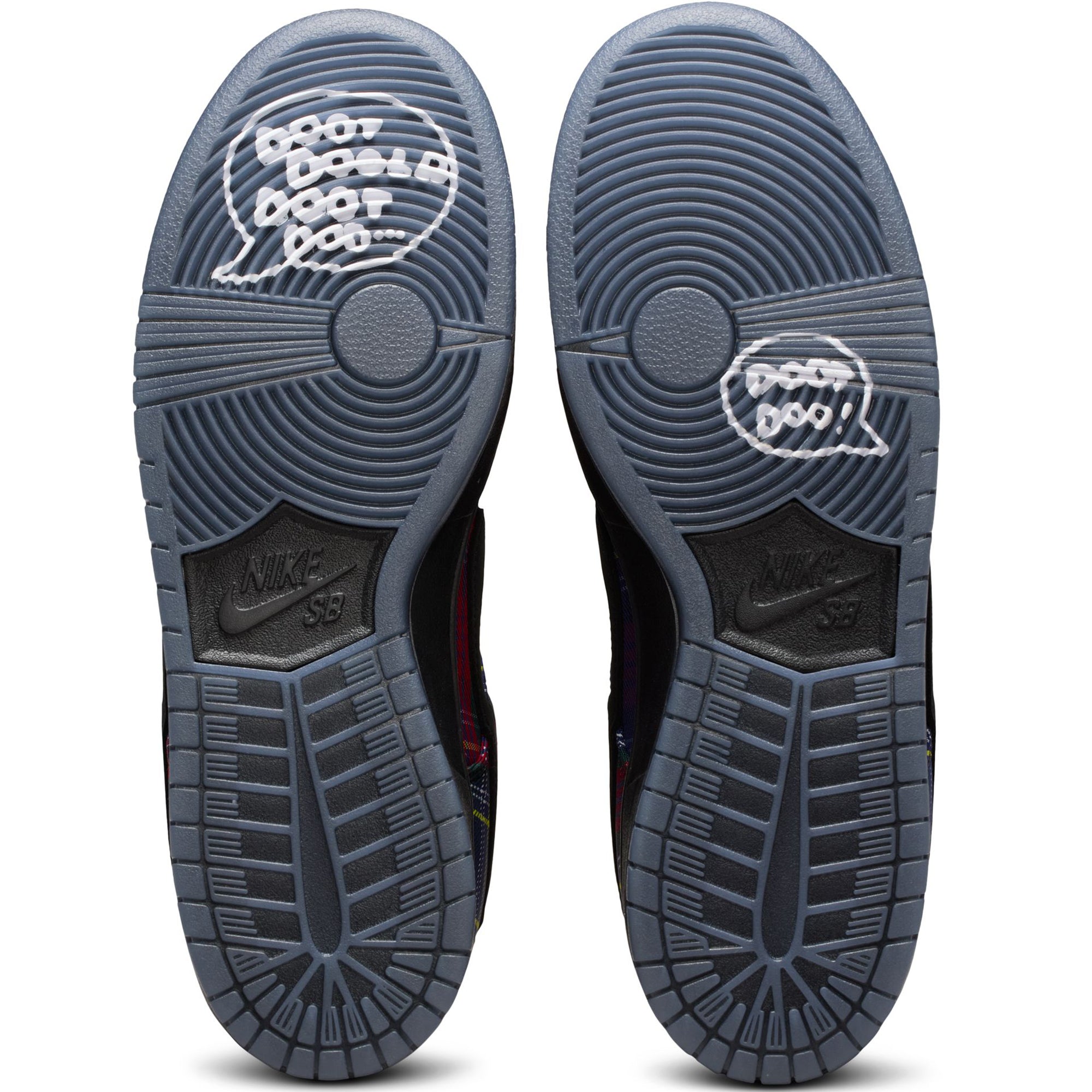 Nike SB Dunk Low Pro "Nardwuar" Shoes University Red/Black-Yellow Strike-Deep Royal Blue