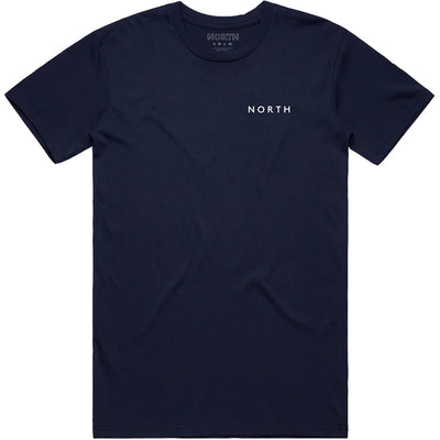 North Film Star T Shirt Navy/White