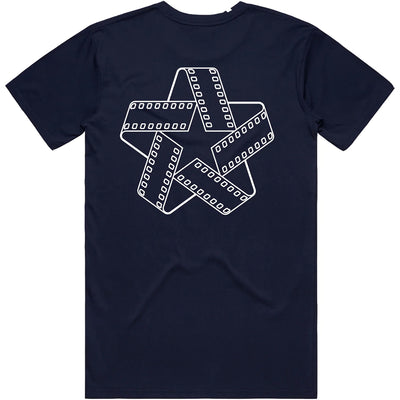 North Film Star T Shirt Navy/White
