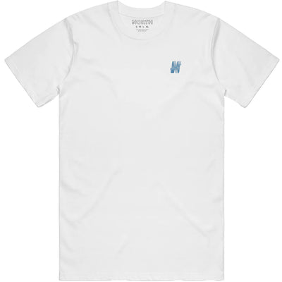 North N Logo Embroidery T Shirt White/Navy