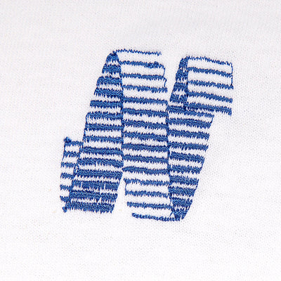 North N Logo Embroidery T Shirt White/Navy