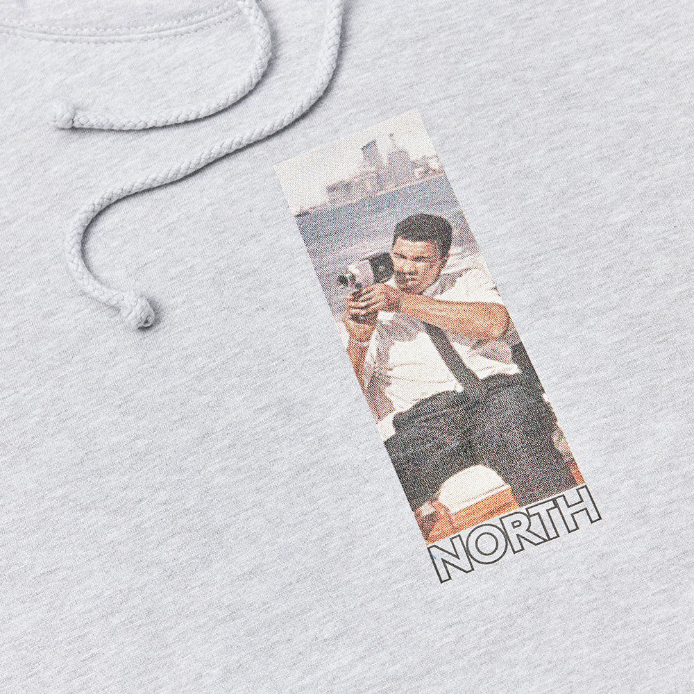 North Ali Super 8mm Hoodie Heather Grey