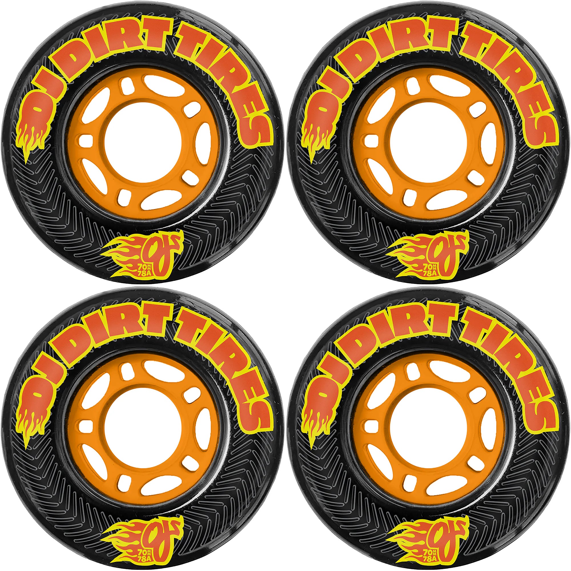 OJ Dirt Tires Thunder Juice 78A Skateboard Wheels 70mm