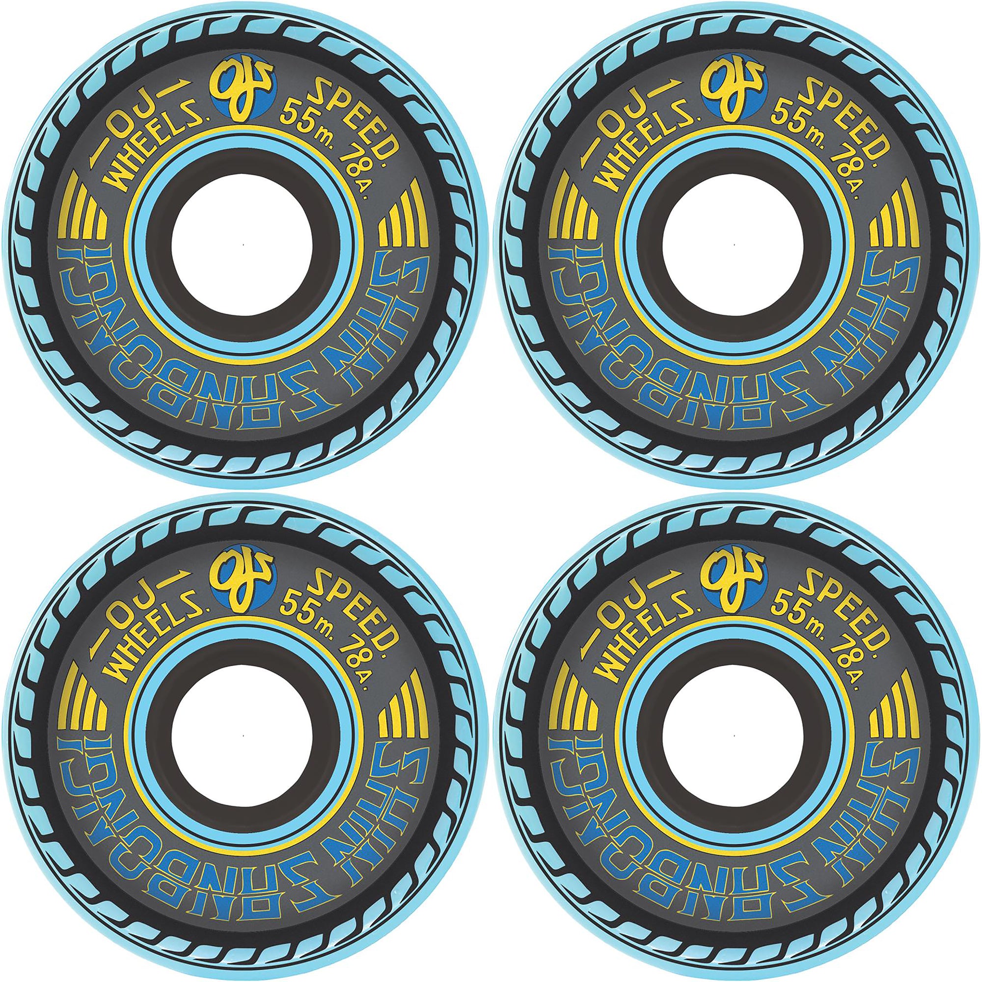OJ Shin Sanbongi Mini Super Juice 78A Skateboard Wheels 55mm
