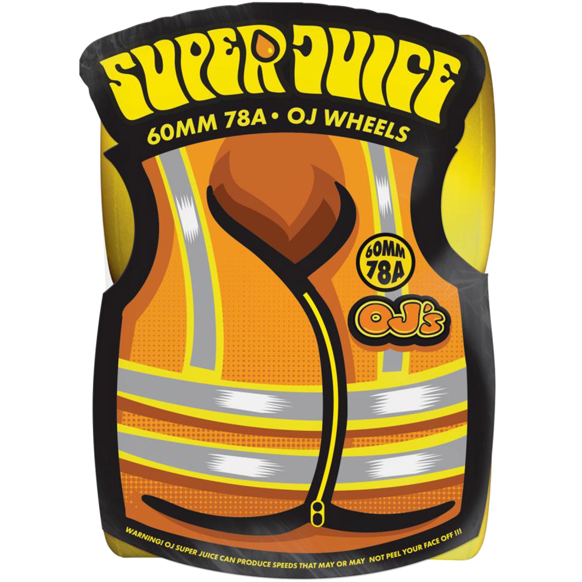 OJ Super Juice 78A Yellow Skateboard Wheels 60mm